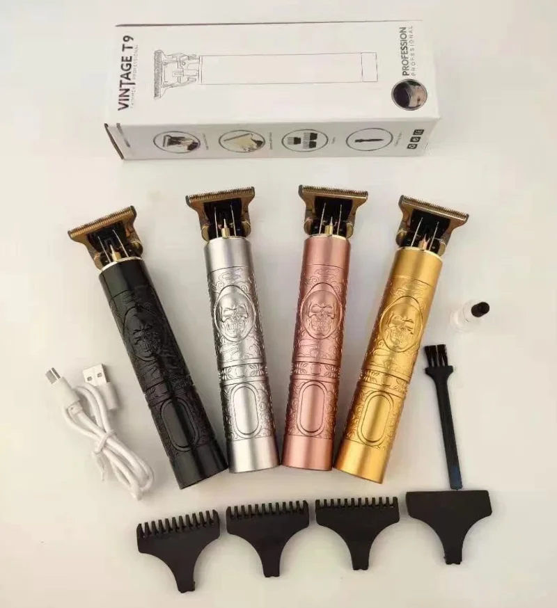 Mry Oem Carving Barber Clippers Professional Hair Trimmer Machine T9 Hair Trimmer Men Retro Oil