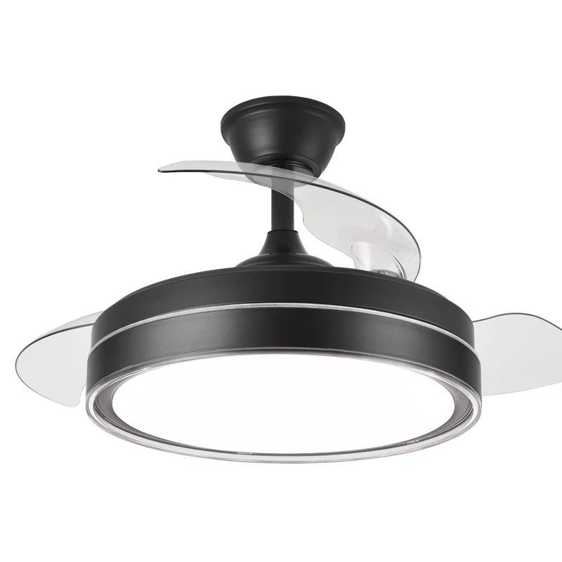 Ceiling Fan With Light and Remote Control  Modern Black Led Fan Light 110V 220V 42 Inch 36 Inch Fan with Light for Home Bedroom
