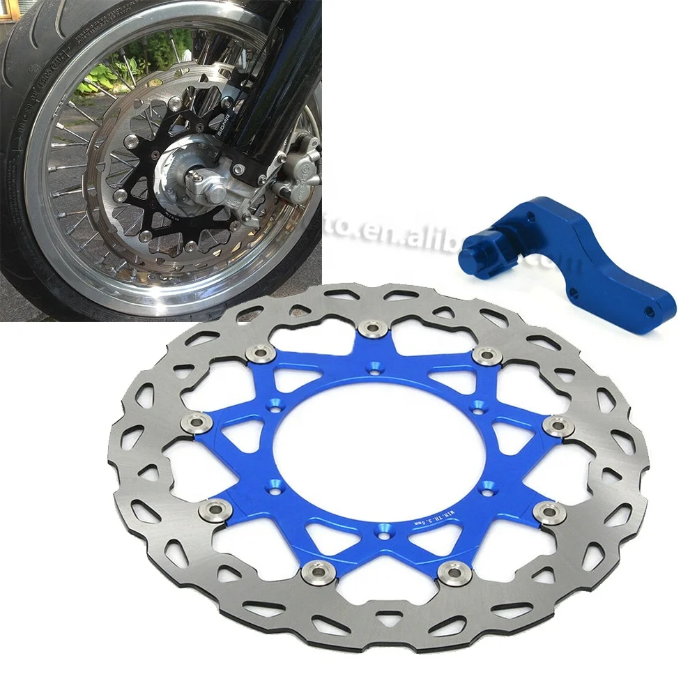 Мотоцикл передний плавающий тормозной диск ротор и кронштейн для YAMAHA YZ 125 98-07 WR 125 98-07 WR 250 98-07
