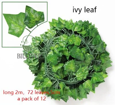 90 Pcs Leaves Artificial Ivy Garland Silk Ivy Vines Greenery Vines for Bedroom Decor Aesthetic Room Wall Home Decoration