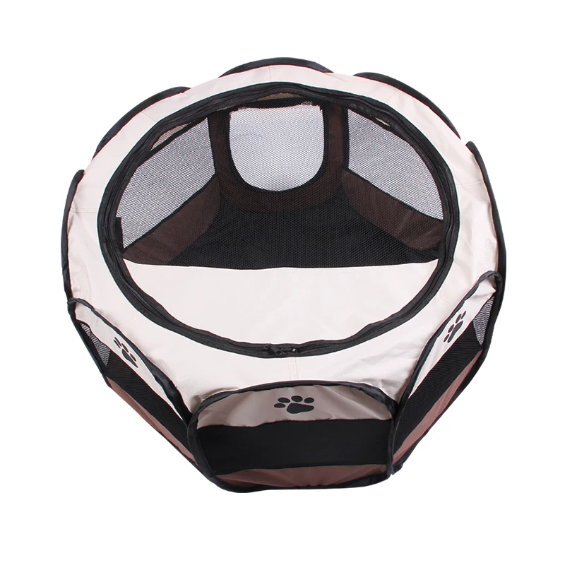 Sample Available Waterproof Outdoor Usage Octagonal Puppy House Fabric Pet Playpen with door