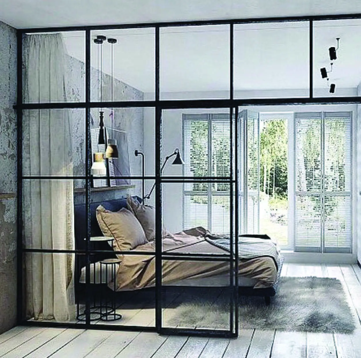 Modern Design Steel Frame Window and Doors with Hinges Iron Window Villa Grill Casement Window