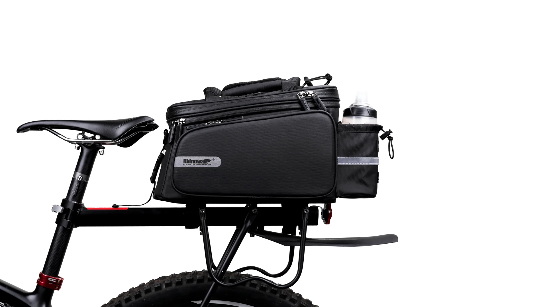 Rhinowalk Bike Rack Bag Big Trunk Bag Waterproof Bicycle Rear Seat Cargo Bag Rear Pack Case