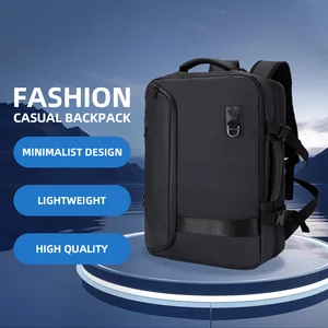 OMAKSA Custom Business Mochilas Waterproof Nylon Large Capacity Expansion Laptop Backpack with Air Cushion Belt Polyester Lining