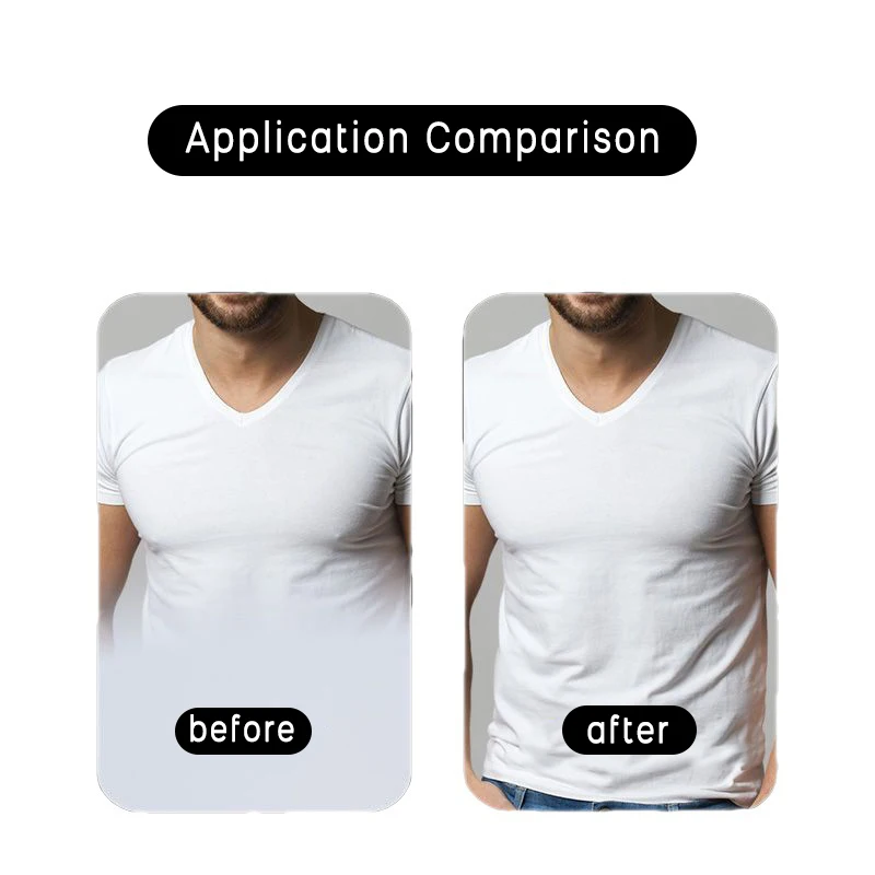 Men's Breast Stickers Disposable Antibump Breathable Invisible Breast