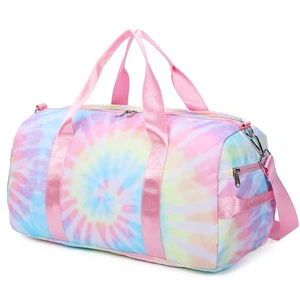 Overnight Duffel With Shoe Compartment Weekender Travel Bag for Girl Kids Waterproof Duffle Bag