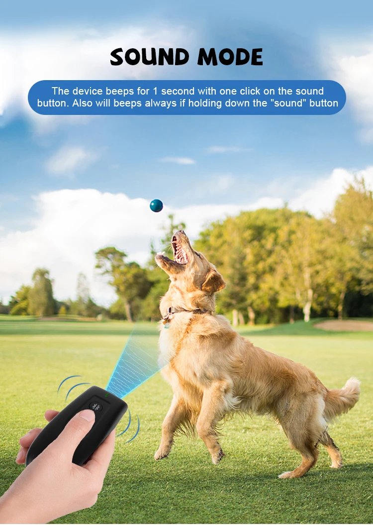 Double Ultrasonic Sensor Dog Barking Control Devices And Dog Training Tools Dog Barking