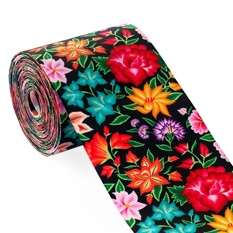 3-дюймовый Мексика цветок серии печатных ленты передачи