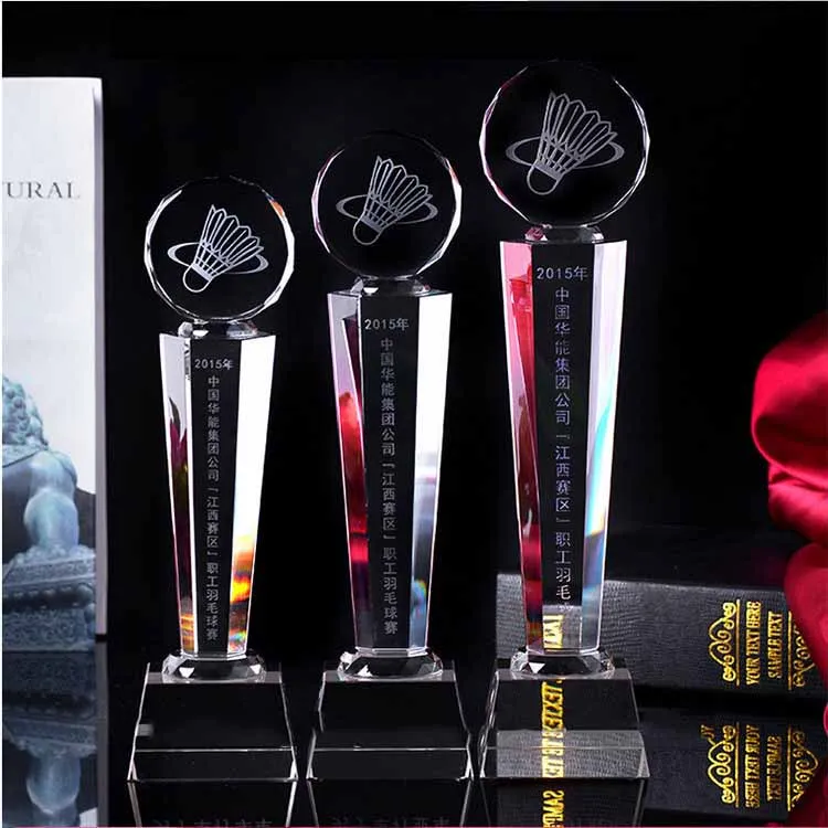 Wholesale K9 Crystal Award And Trophy For Sport Gift