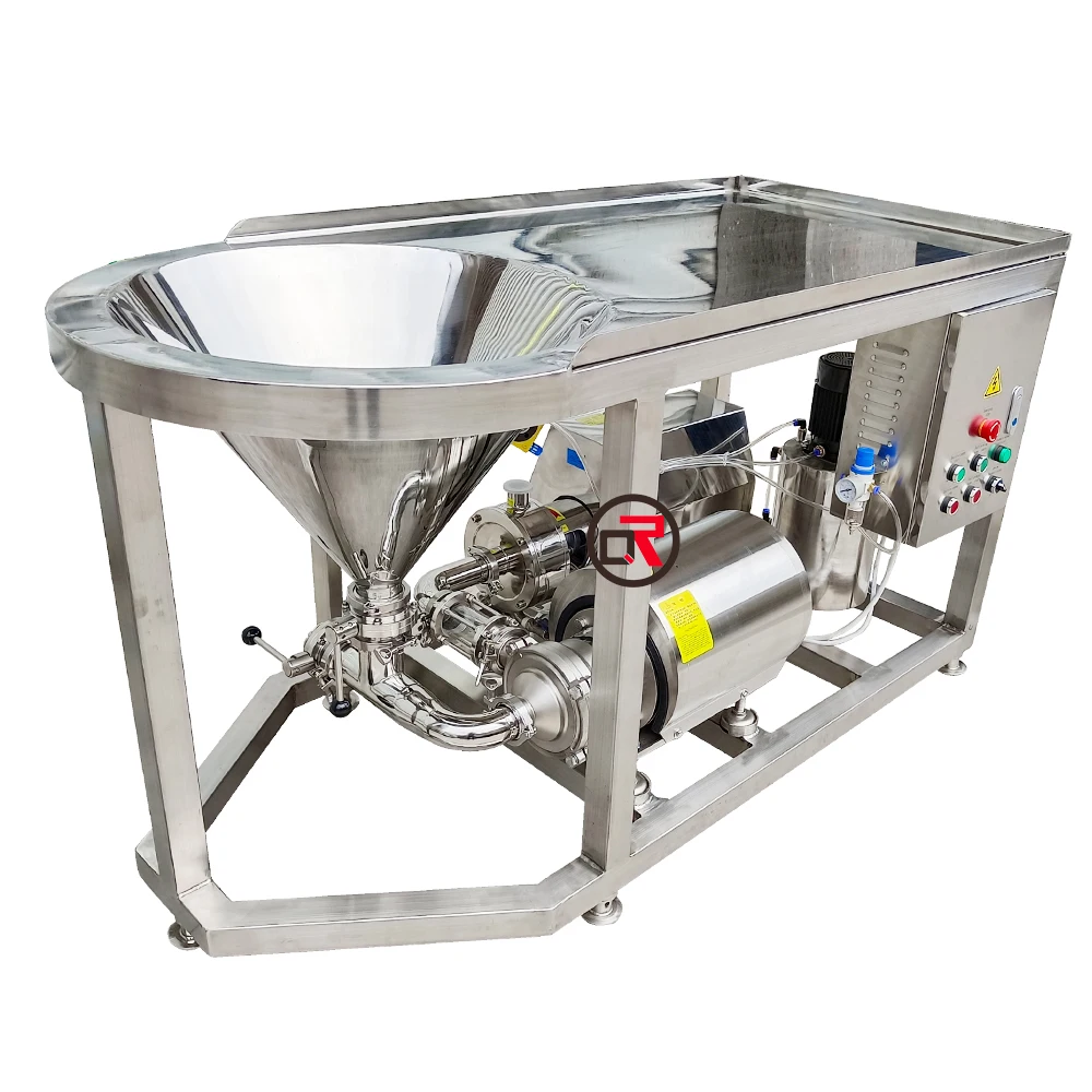 Industrial High Efficient Liquid Powder Blender Mixer Emulsifier Homogenizer for Cosmetic