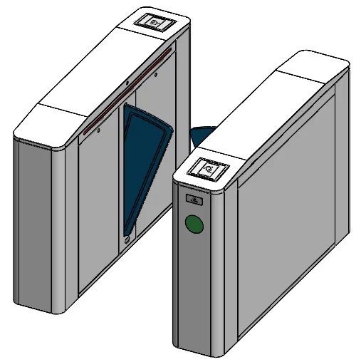 304 stainless steel fast induction control switch flap turnstile gate