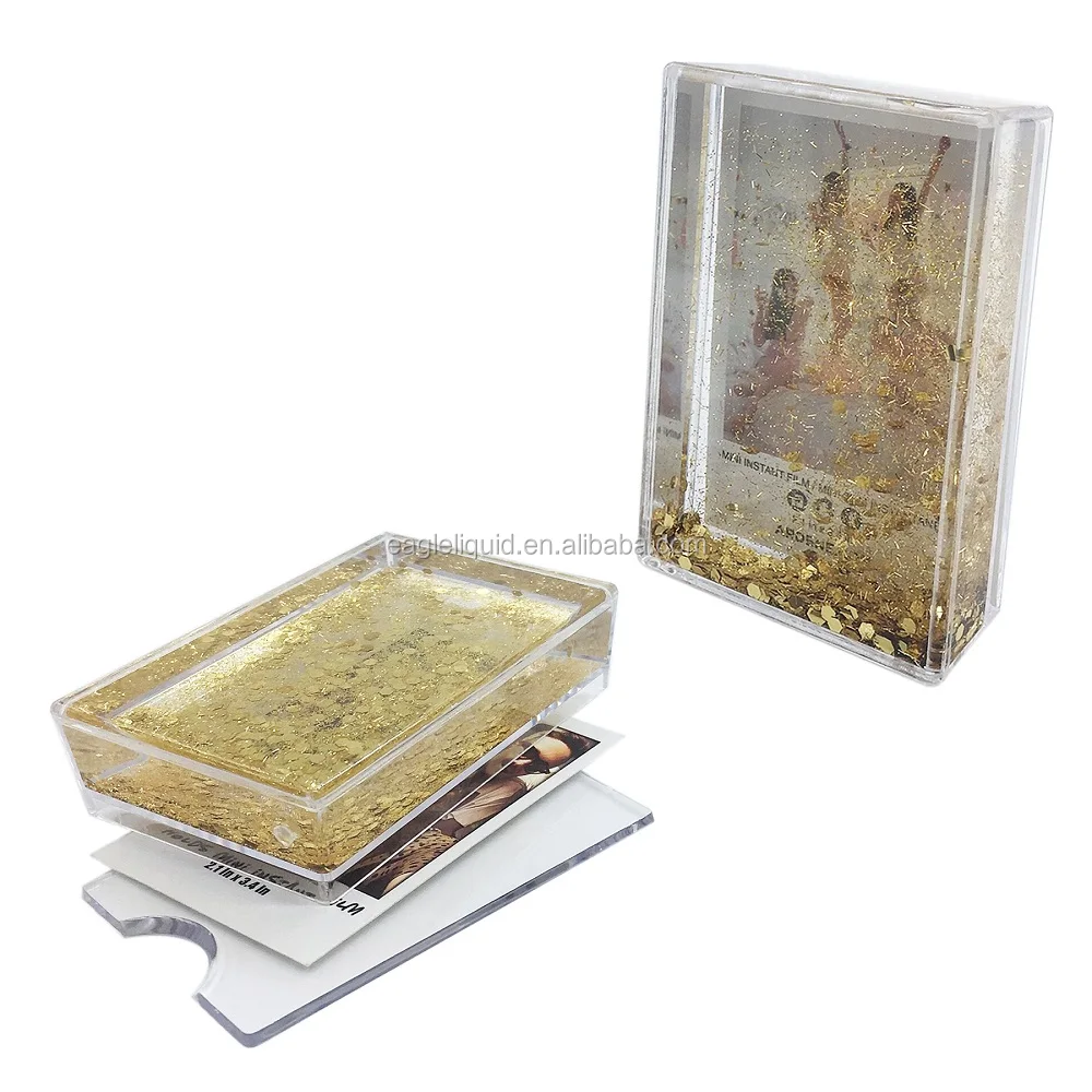 Instax Glitter Frame Acrylic Photo Frame with Star Glitter