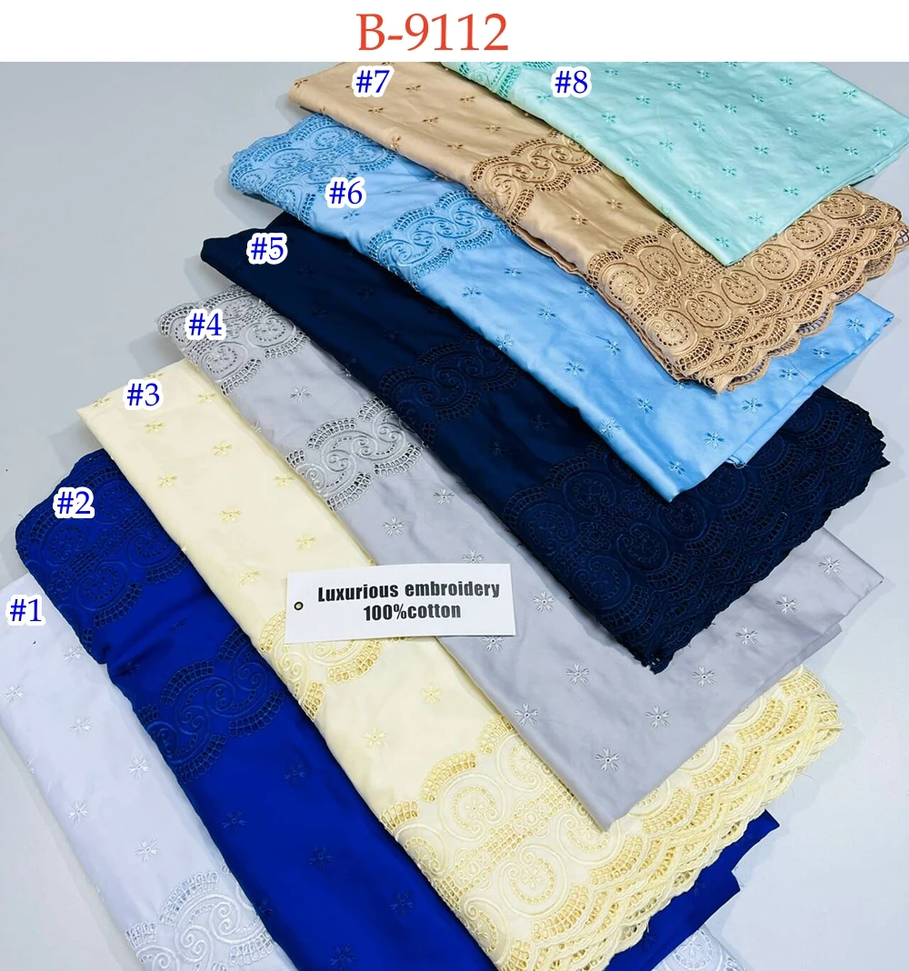 Sinya High Quality 100% Cotton Voile Lace for Men Lvory