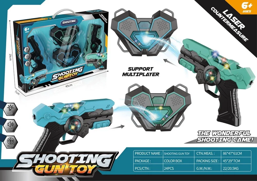 Новинка игрушечный лазерный пистолет с биркой дальним радиусом действия набор лазерного пистолета и жилета для детей взрослых игры в помещении на улице