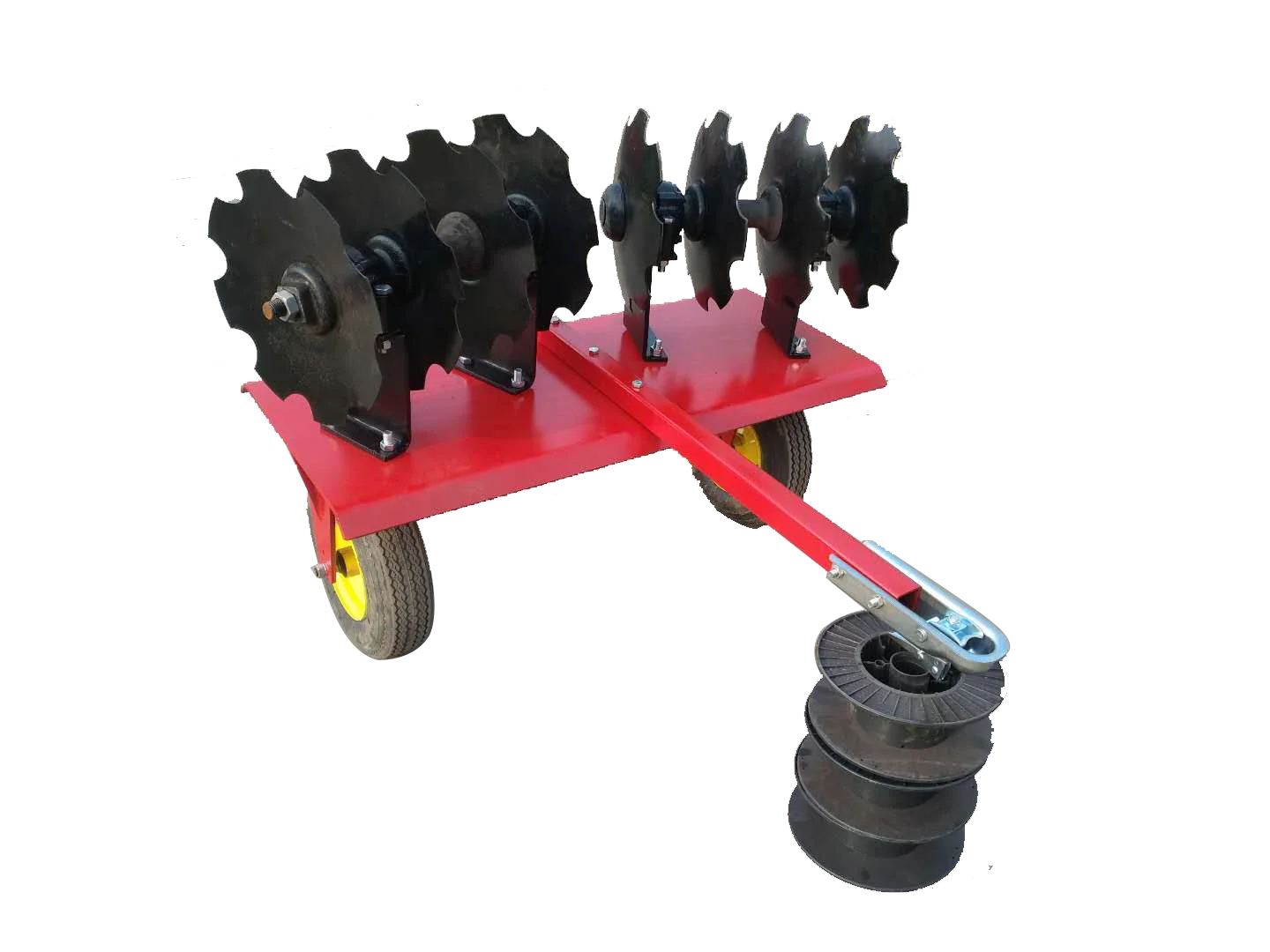 Atv Tow-behind Disk Harrow Pull Behind Disc Cultivator 8 Discs Harrow ...