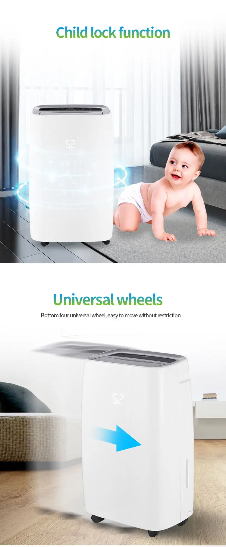Style Dehumidifier, 20L/day, 6L - detail 12
