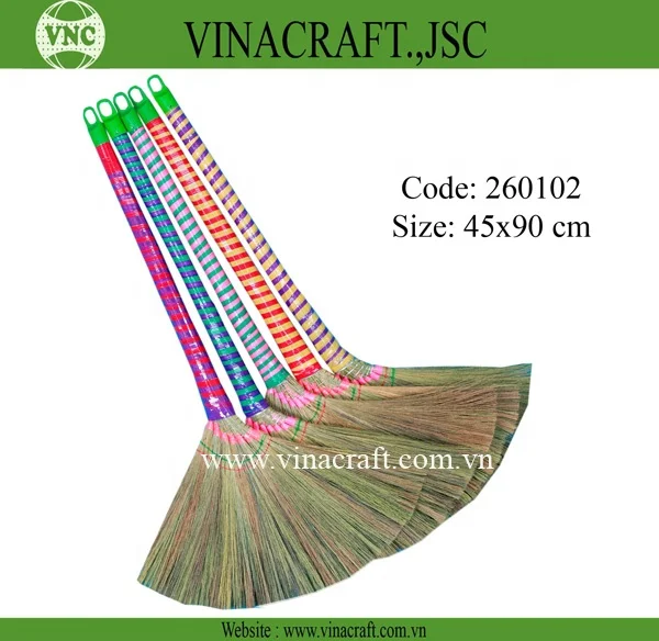 Wholesale Long Handle Grass Broom Wooden High Quality Environmentally Reasonable Price From