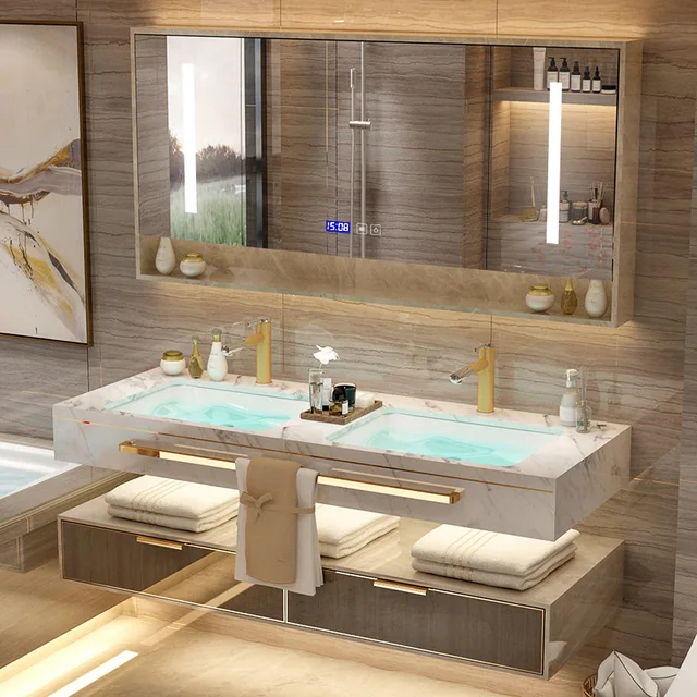 Luxury Modern Marble Bathroom Vanities Bathroom Cabinet