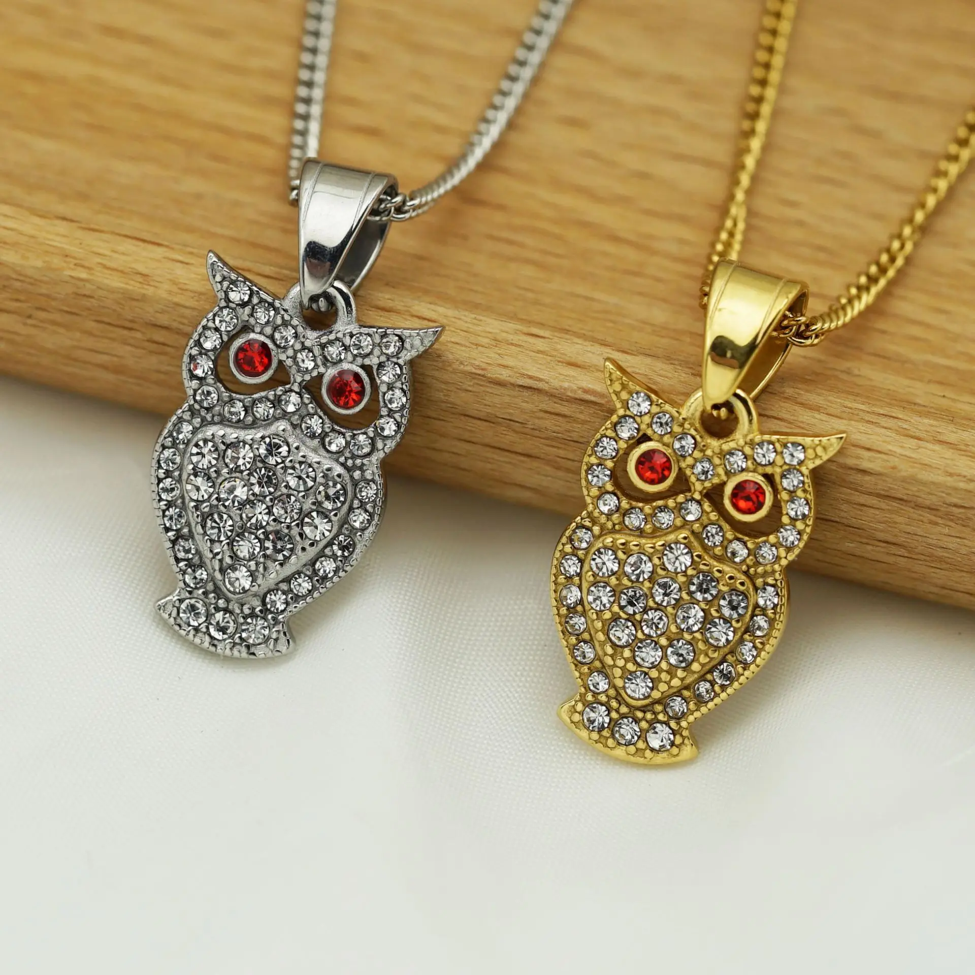 Hibou, pendentif antique, bronze Drakkaria Pendentifs Bijoux en bronze