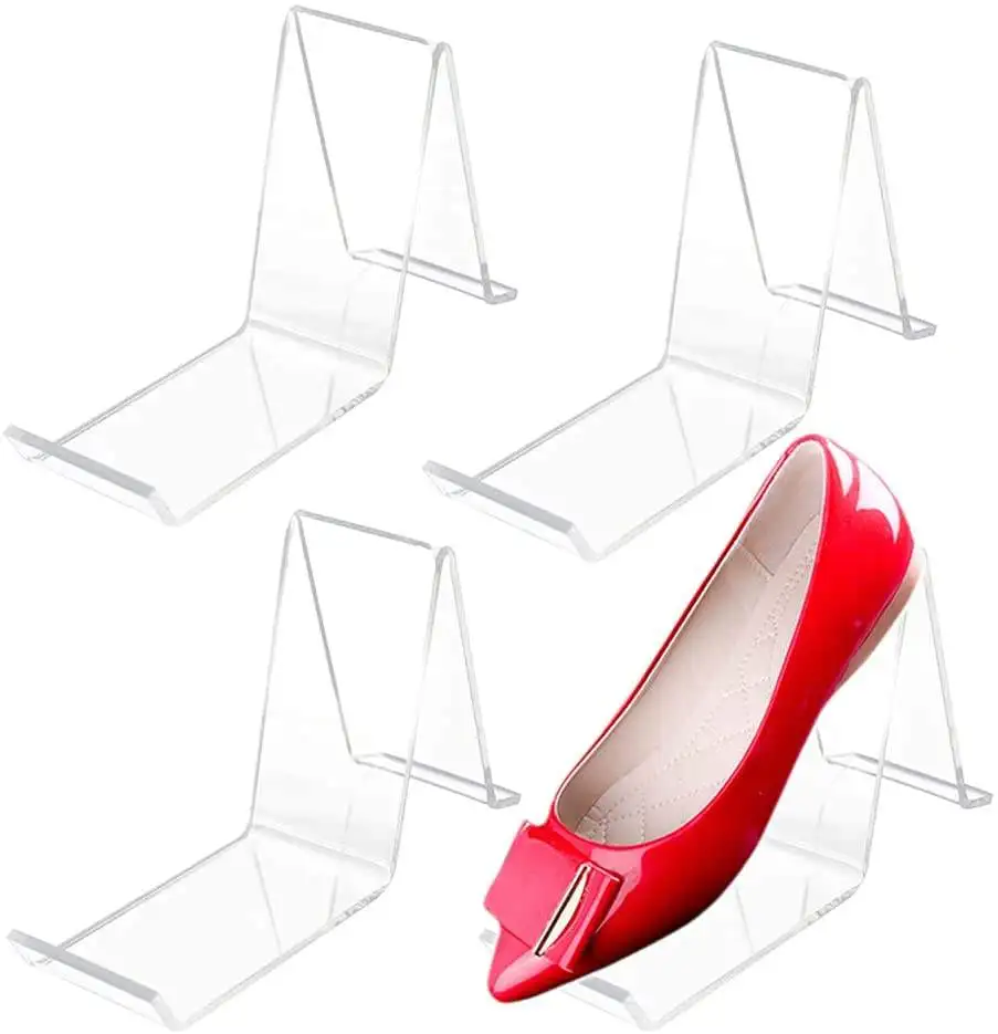 Acrylic Clear Shoe Display Stand Shoe Display Rack Holder Display For