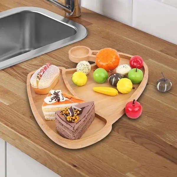 China Christmas Decorative Wooden Food Plates & Holiday Party Tableware