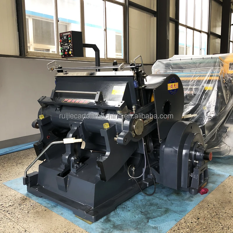 Factory Semi Automatic Pet Film pp Pvc Rigid Sheet Craft Paper Plastic Box Ml1300 Steel Rule Creasing Die Cutting Press Machine