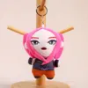 Red Hair Black Outfit Girl Figure 12cm/38g