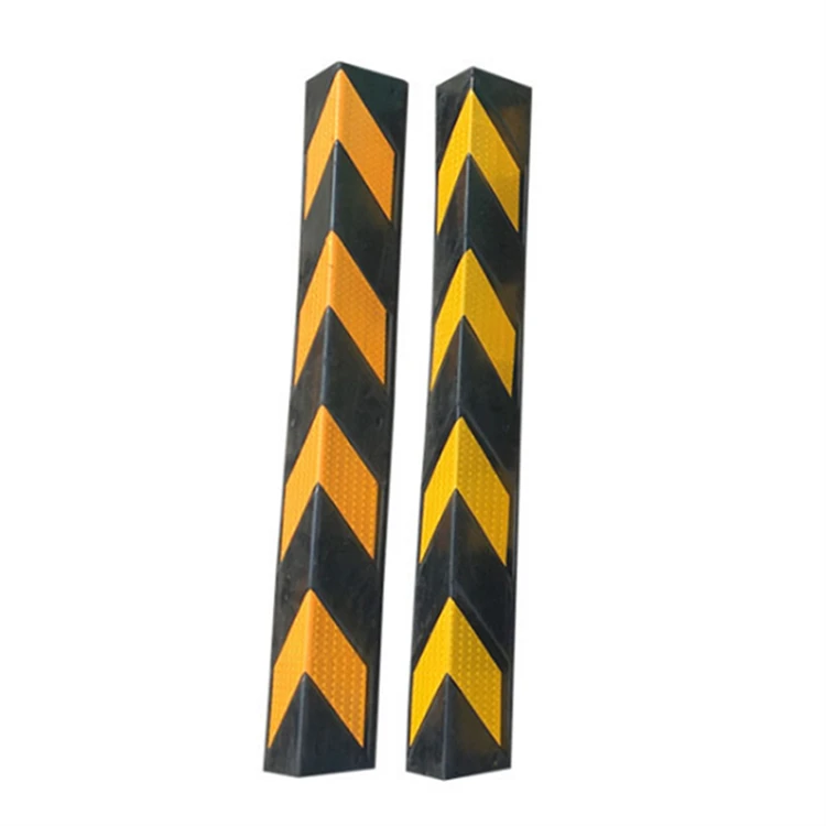 Дешевые 800 мм складские парковочные места гаражи столбец пластиковый квадратный угол светоотражающий настенный защитный уголок резиновый Угловой протектор