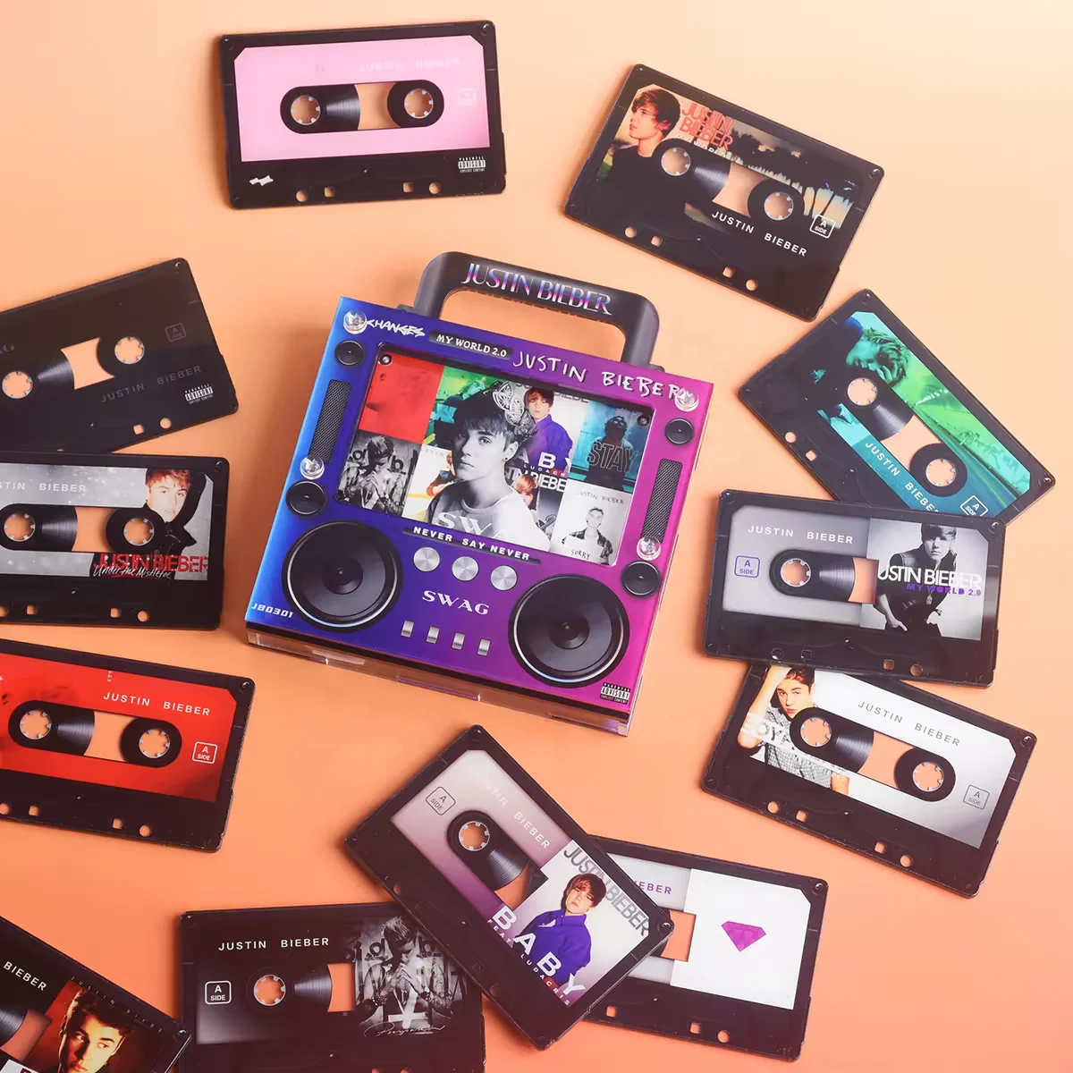 BTS Custom NFC Cassette Music Fridge Magnet Set Retro Tape Shape