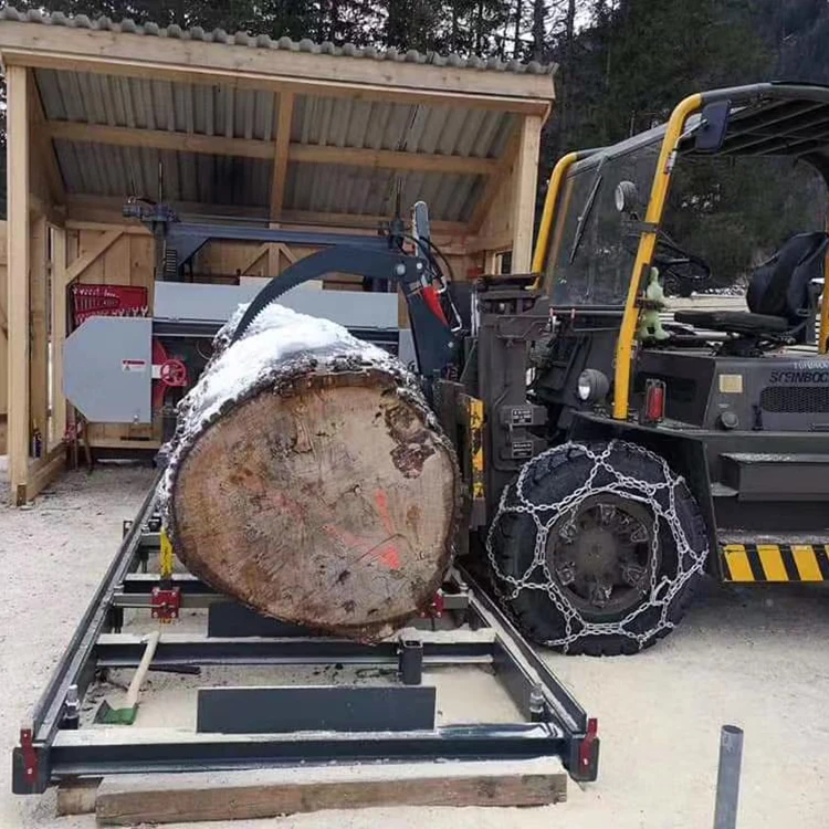 Large Horizontal Wood Bandsaw Electric Sawmill For Wood Cutting Used