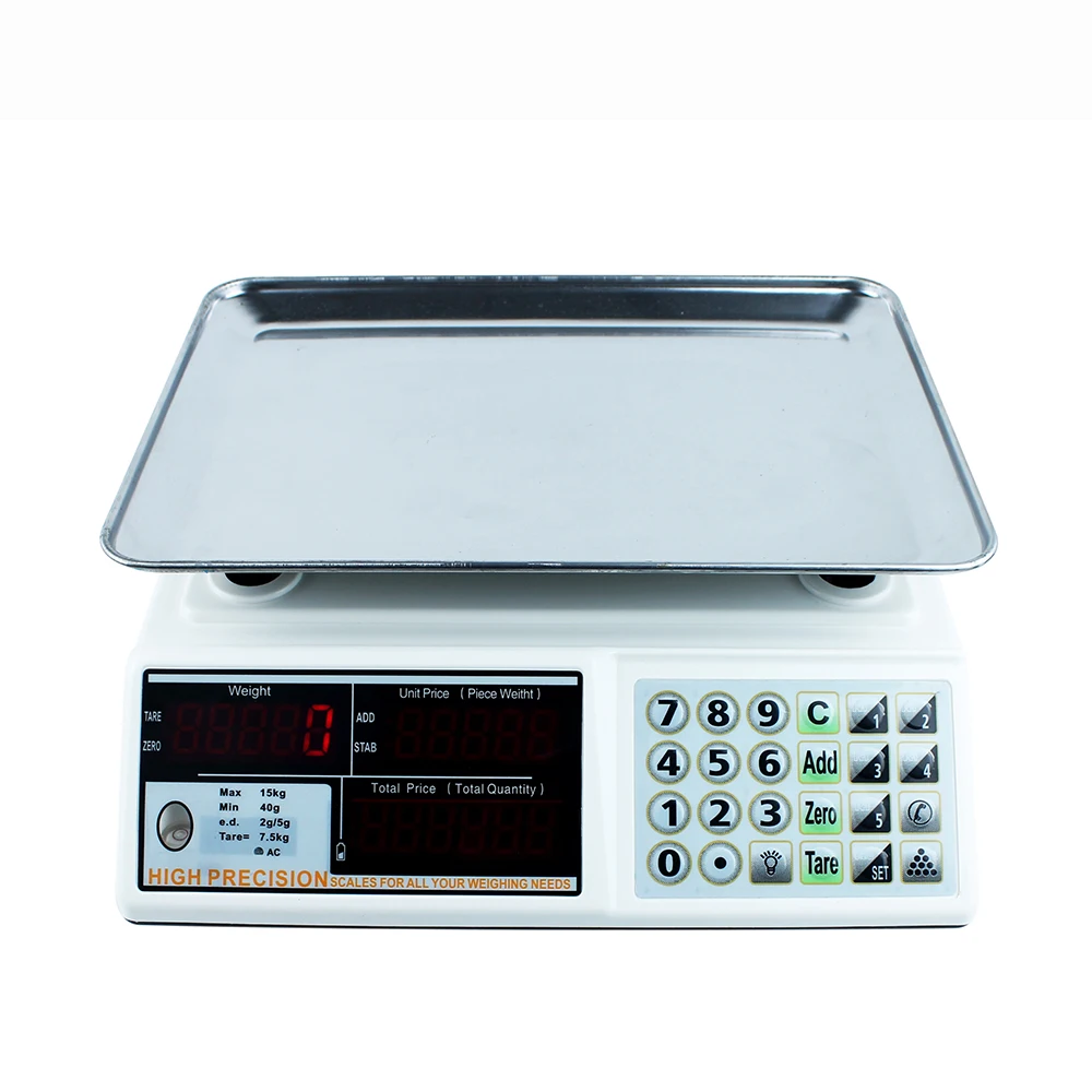 40 kg Price Computing Weighing Scale Small Table  Weighing Balance Scale Weight Price Scale
