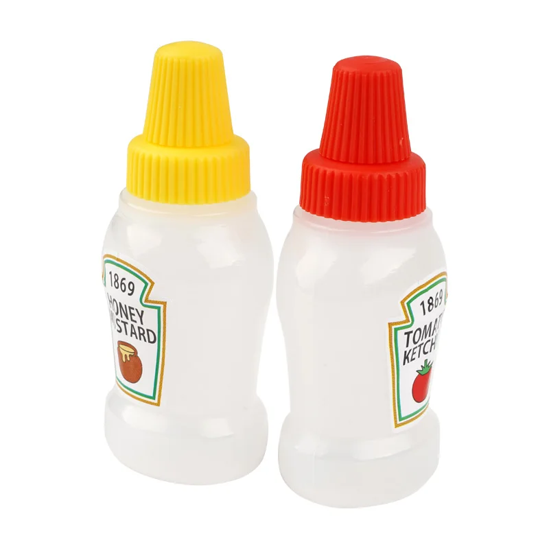 2 Pièces, Mini Bouteilles De Ketchup, Bouteille De Sauce Portable