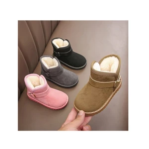 Wholesale Stock Fashion Children's Snow Boots Casual Baby Winter Girl Shoes Boot Latest Thickened Warm Boots for Toddler Boys