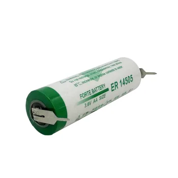 ER14505 With Solder Pins 2600mAh AA 3.6V Primary Lithium Battery for GPS Tracking