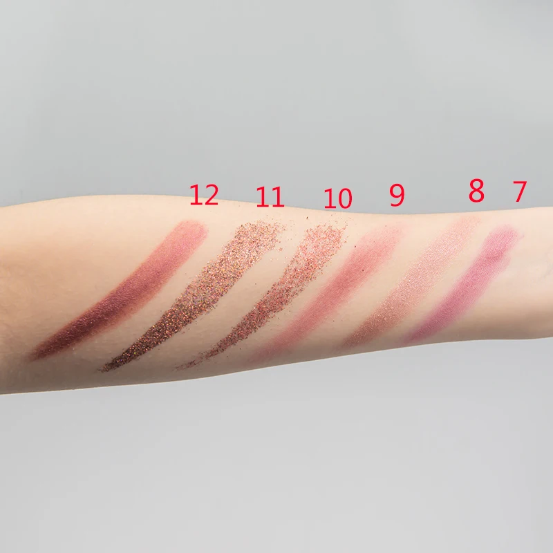 Оптовая продажа 18 видов цветов Тени для век кружевные шелковые трусики перламутрового оттенка с блестками, на высоком каблуке с металлическим метка частного назначения палитра мерцающие тени для век макияж