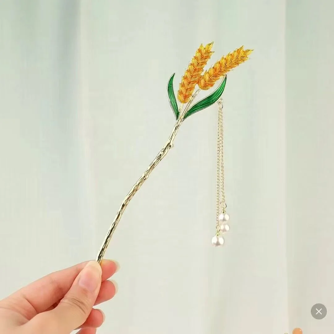 BELLEWORLD factory custom logo color vintage chinese traditional hair pin u-shaped acetate chinese hair stick hair forks