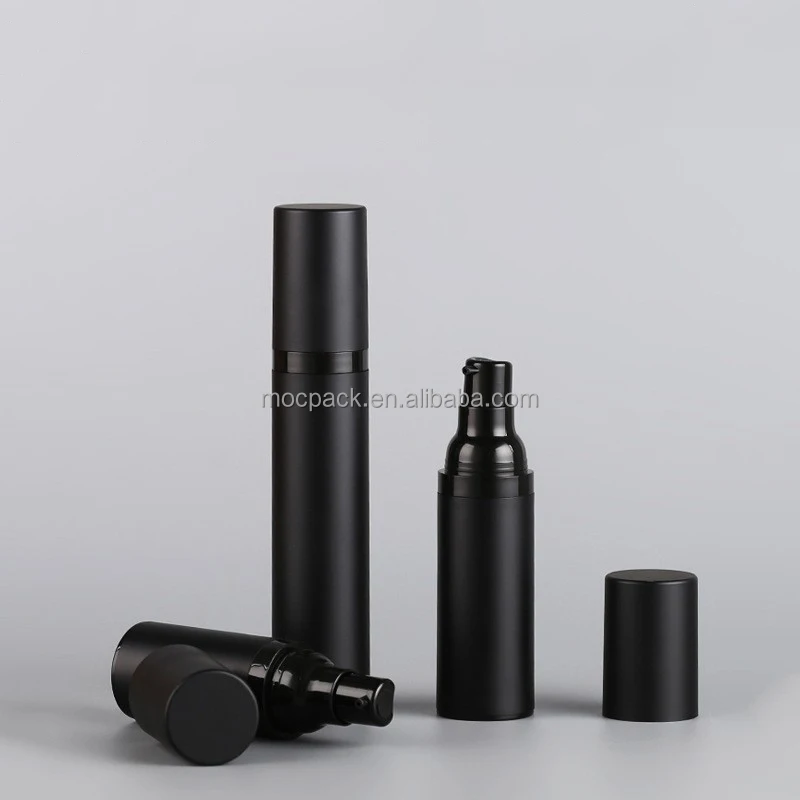 product new design 15ml 20ml 30ml 50ml matte black airless lotion pump bottle airless fine mist sprayer bottle-28