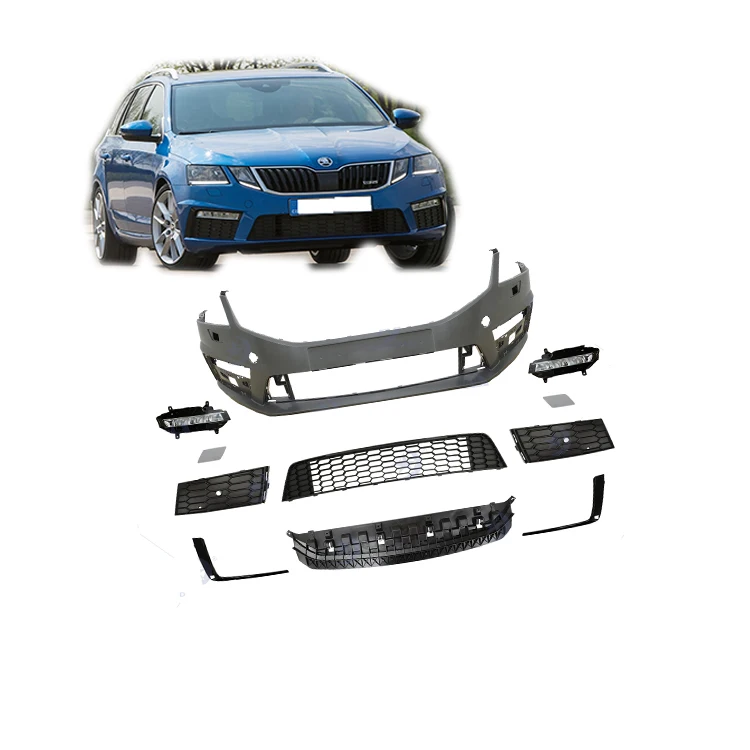 Front Bumper For VW Skoda Octaviafront Bumper For VW Skoda Octavia Upgrade RS / Vrs 2017 2018 2019