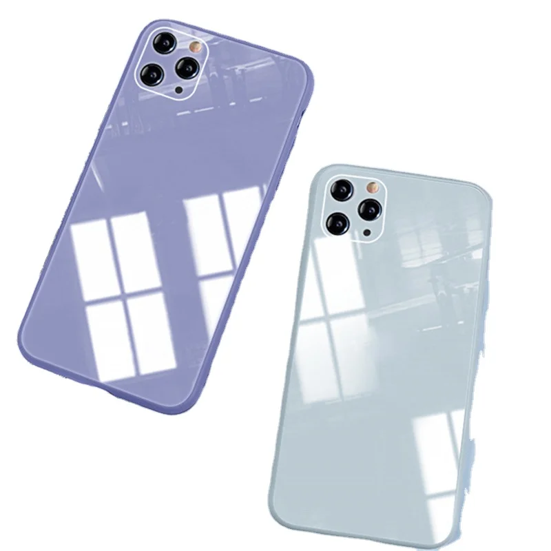 For Iphone 12 Liquid Tempered Glass Phone Case Square Straight Edge Silicone Case For Iphone 11 Pro Buy For Iphone 12 Liquid Temper Glass Phone Case Liquid Temper Glass Phone Case Silicone Case