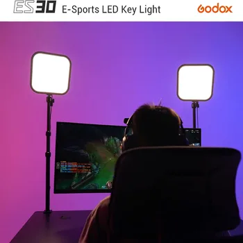 GODOX ES30 Light for Studio Desk Light for Live Streaming with Extendable Desk Stand Brightness 2800-6500k Color Temperature detail image