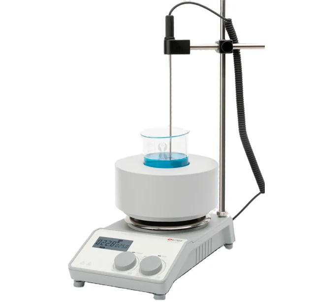 MS-H280 Pro Stainless Steel LCD Digital Magnetic Stirrer Electric Heating Mantle with Temperature Sensor Support Clamp Included