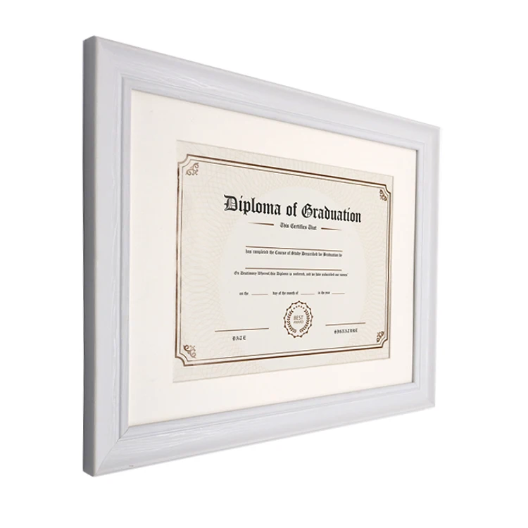 Дешевое белое дерево как законченные рамки для дипломных документов a4