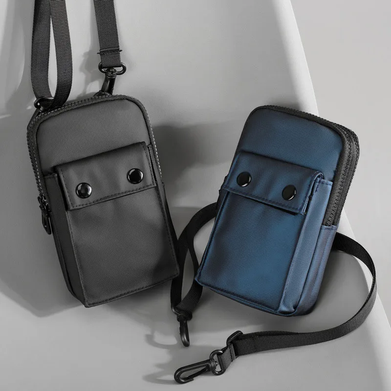 2021 Simple Style Men Travelling Side Bag Messenger Bag Men Crossbody Bags Chest for Holding Mobile Phone Passport