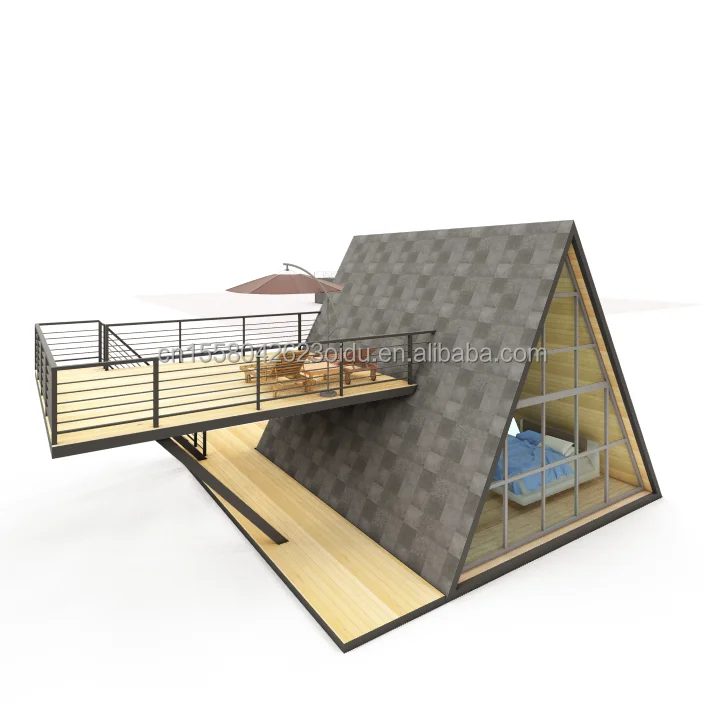 Deluxe Steel Structure Small Wooden House - Modular Prefabricated