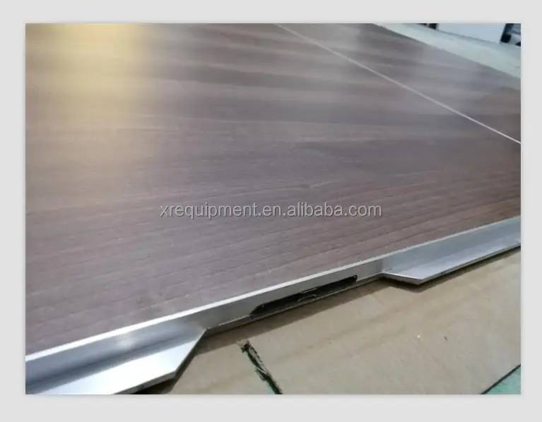 Interlocking Portable Black And White Paint Matte Finish Dance Floor