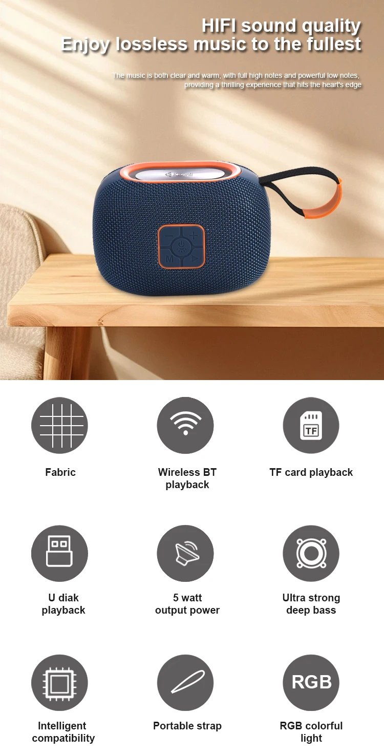 Kisonli G18 Waterproof Shower Bass Speaker Subwoofer External Speakers