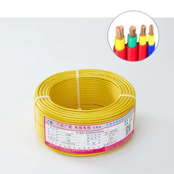 Dual Layer PVC Insulated Cable 1.5 2.5 sq mm Copper Electrical Wire Price House Wiring Electric Cables and Wires