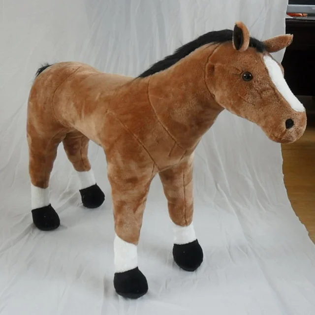 standing plush horse