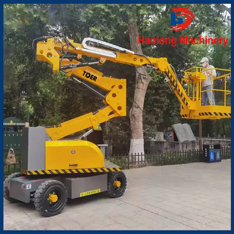 18m Mobile Folding Arm Curved Arm Lift Self Towing Articulated Arm Lift