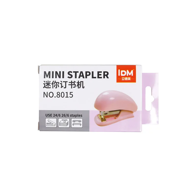 Color Cute Mini Stapler Student Stationery Supplies Multi-function Paper Binding Stapler Manufacturers Direct Wholesale